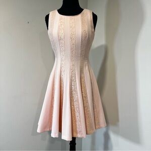 Antonio Melani fit & flare lace Dress Blush Pink